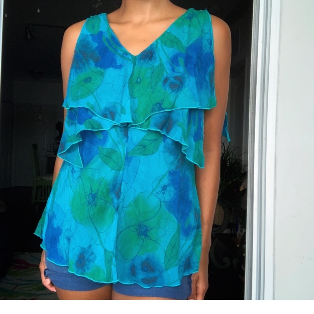 Vintage blue blouse